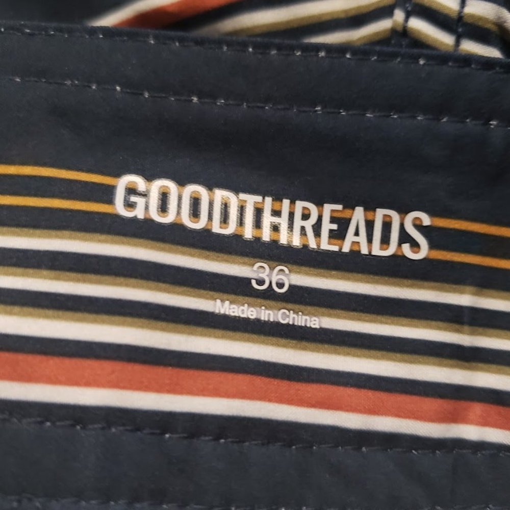 Goodthreads Men's Swim 7" Boardshort Swimsuit Surf Stripped SZ 36 NEW! - Picture 3 of 5